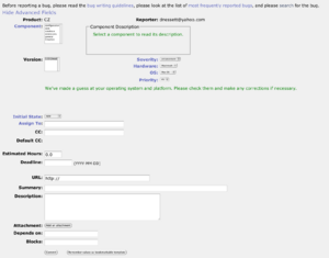 CZ Bugzilla bug reporting page.png