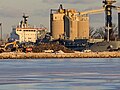 Cement Carrier NACC Argonaut, moored at the Lafarge cement silos, seen at Dusk, from Sugar Beach, 2022 01 20 (51835642130).jpg