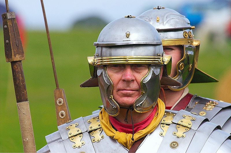 File:Roman-infantry-reenactment-scarborough-castle.jpg