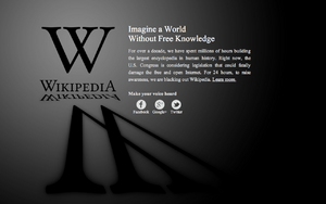 SOPA blackout at the English Wikipedia on January 18, 2012.png