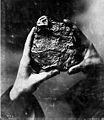 A large gold nugget from the Klondike Gold Rush.