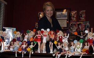 Claudene Christian and cheerleader dolls - company-pic.jpg