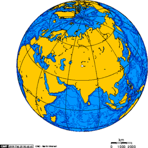 Orthographic projection centred over Bishkek Kyrgyzstan.png